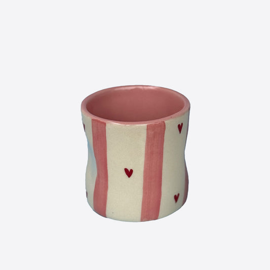 Blush Heart Ceramic Cup - Single