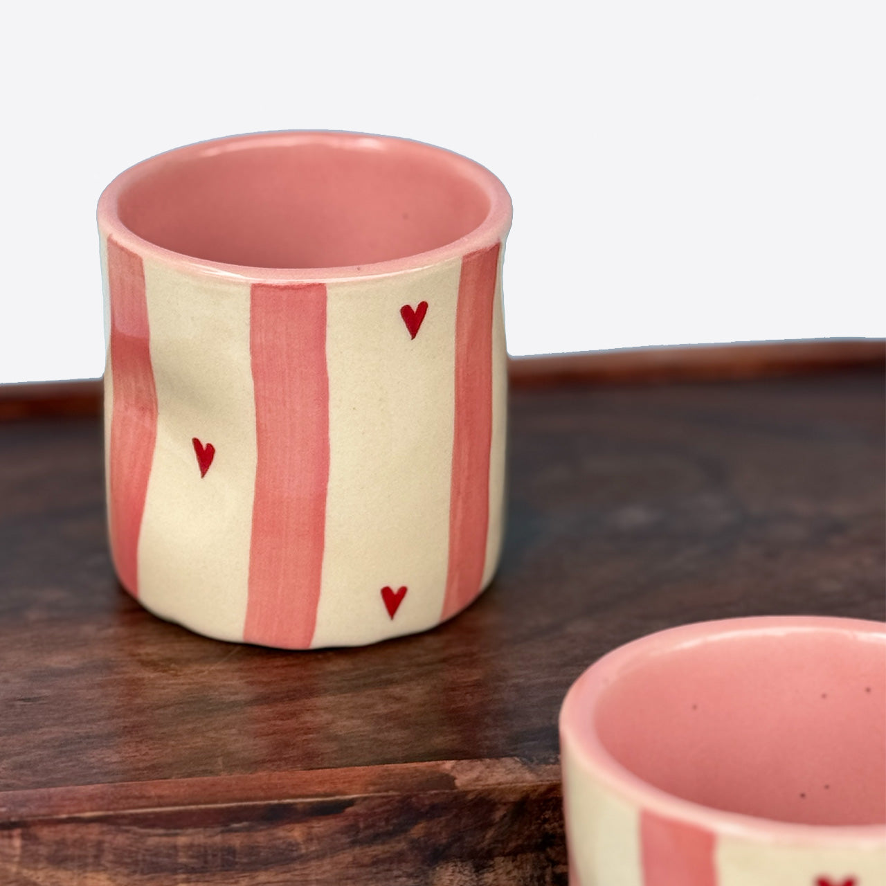 Blush Heart Ceramic Cup - Single