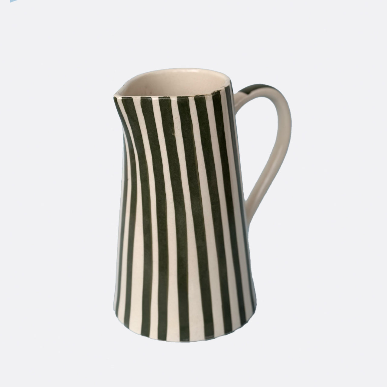 Stripe and Sip Ceramic Jar