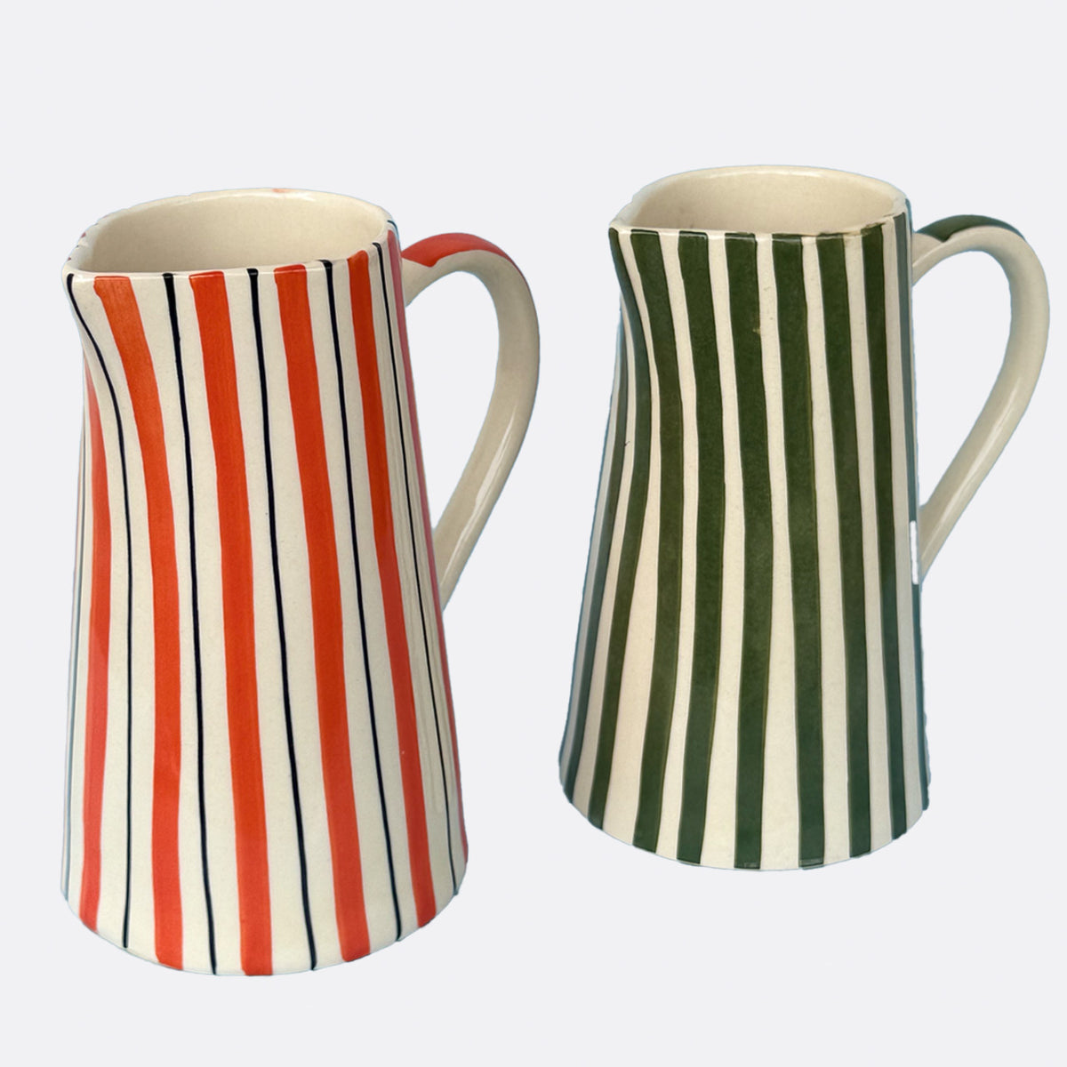 Stripe and Sip Ceramic Jar